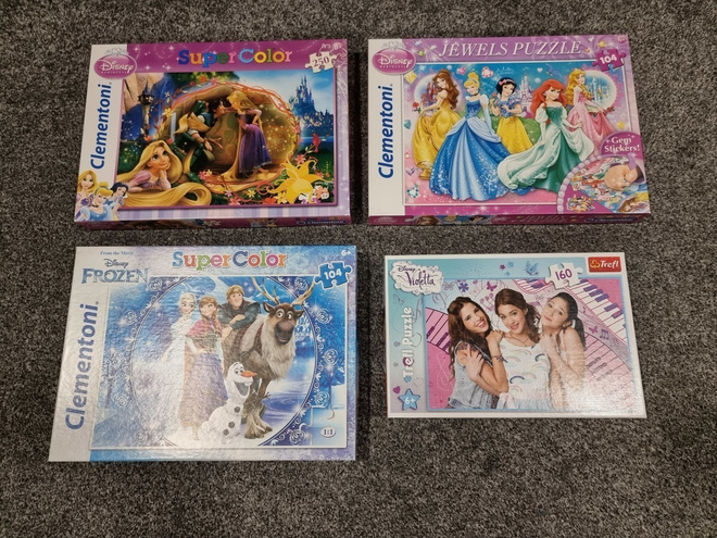 Disney palapelit 4 kpl (104 - 250 palaa)