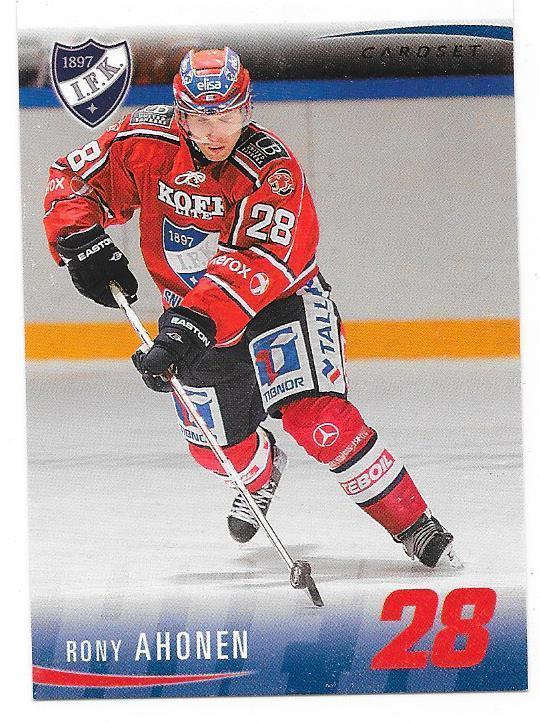 2009-10 CardSet #218 Rony Ahonen HIFK