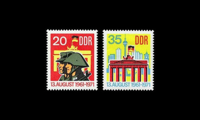 DDR 1691-2 ** Berliinin muuri 10v (1971)