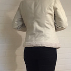 Uusi DKNY Jeans luonnonvalkoinen talvitakki / jakku koko L - pikkukuva 3