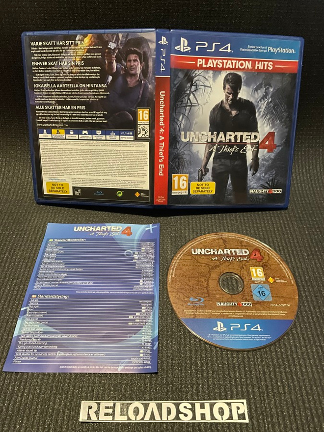 Uncharted 4: A Thief's End (PlayStation Hits)  - NORDIC PS4