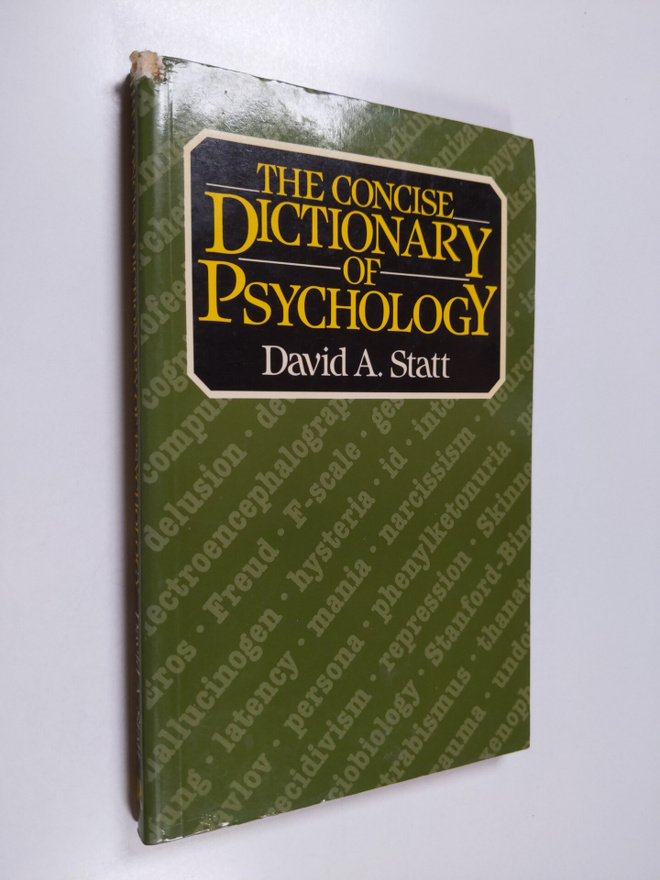 David A. Statt : The Concise Dictionary of Psychology