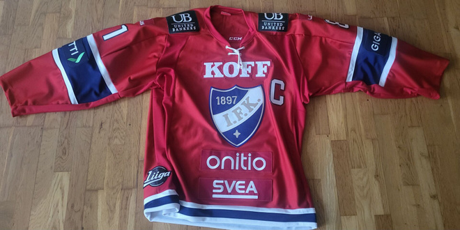 HIFK Iiro Pakarisen Game worn pelipaita