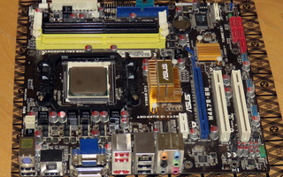 Asus M4A78-EM emolevy ja Athlon II 245 prosessori