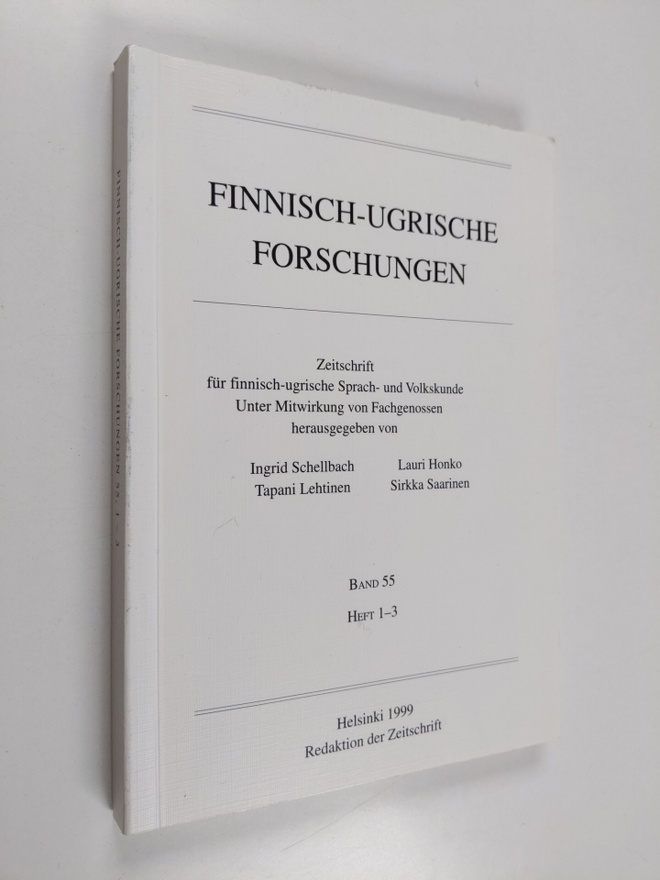 Lauri Honko ym. : Finnisch-ugrische Forschungen - Zeitsch...