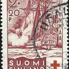 1937 Punainen Risti 2 mk + 20 p leimattu LaPe 200 - pikkukuva 1