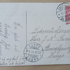 Äiti ja lapsi palaamassa joulukirkosta, kehyskortti, p. 1911 - pikkukuva 2