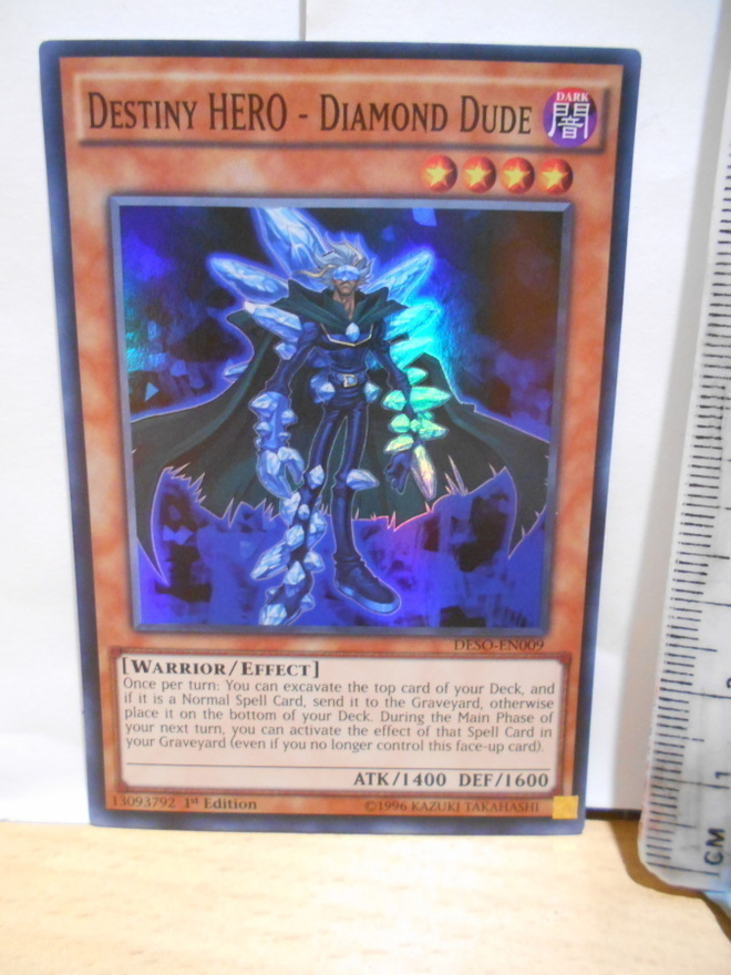 Yu-Gi-Oh hirviö Destiny HERO-Diamond DUDE 1st edition