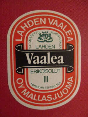 VANHA OLUTETIKETTI - VAALEA ERIKOISOLUT III (K14-S45)