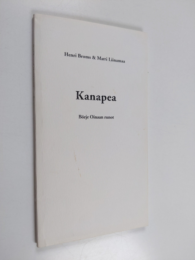 Henri Broms : Kanapea : Börje Oinaan runot