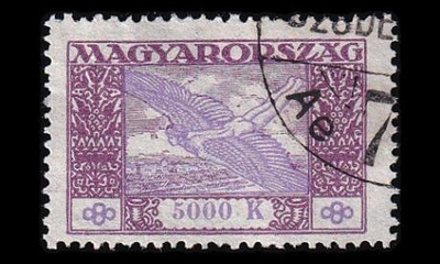 Unkari 387 o Lentoposti 5000 Kr (1924)