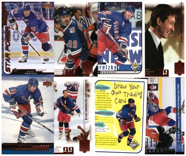 8 x WAYNE GRETZKY New York Rangers