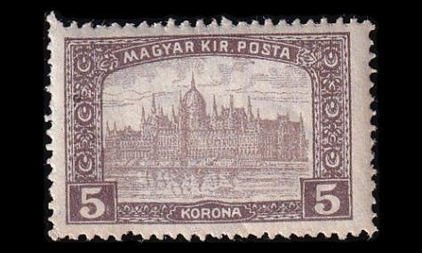 Unkari 206 * Parlamenttirakennus 5 Kr (1916)