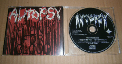 Autopsy: Fiend For Blood CD EP 1992