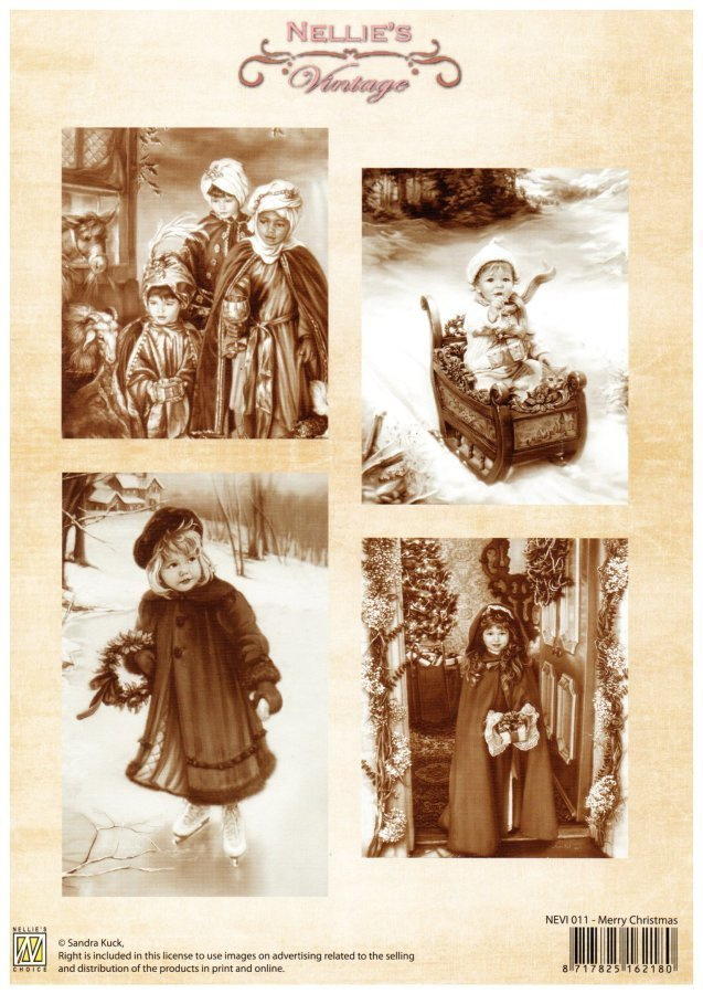 KORTTIKUVAT °°VINTAGE LAPSET JOULUISINA°° -/Nellies`s