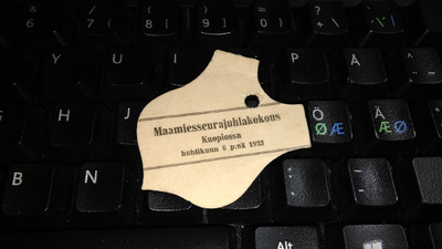 Rintamerkki Kuopio Maamiesseura 1923 26/5
