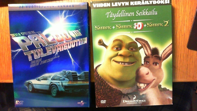 Shrek ja Paluu tulevaisuuteen KERÄILYBOXIT - Kaikki elokuvat