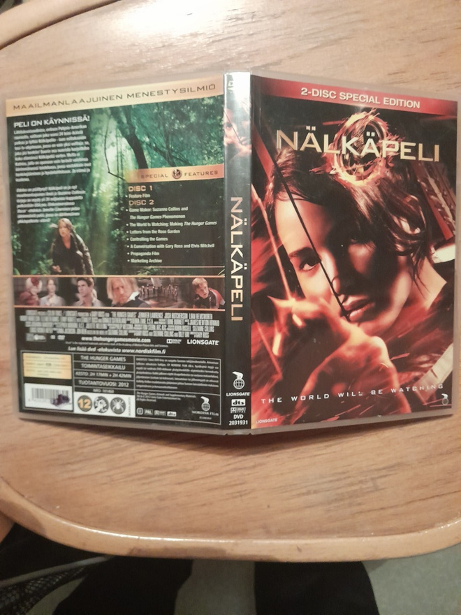 Nälkäpeli dvd