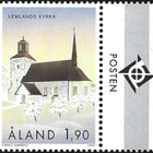 Ål 1999 Lemlandin kirkko 1,90 mk välilöpari logo ** LaPe 162 - pikkukuva 1