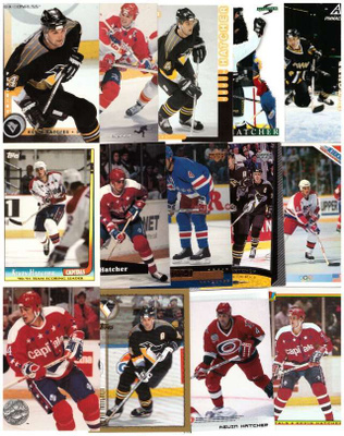 14 x KEVIN HATCHER Capitals, Stars, Penguins, Rangers
