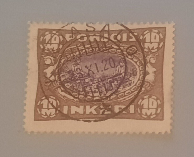 Pohjois-Inkeri II 10mk loistoleima Kirjasalo