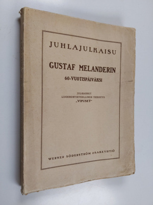 Juhlajulkaisu Gustaf Melanderin 60-vuotispäiväksi