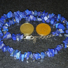 Hopea lukko, Lapis lazuli kivi, kaulakoru lapislazuli stone - pikkukuva 3