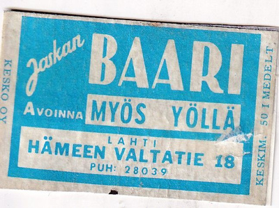 Lahti, Jaskan Baari,  s93