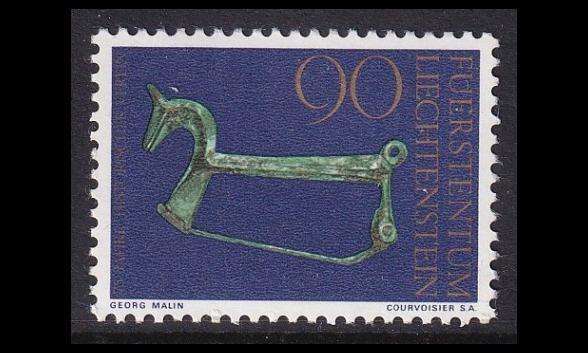 Liechtenstein 648 ** Historiallinen yhdistys 75v (1976)