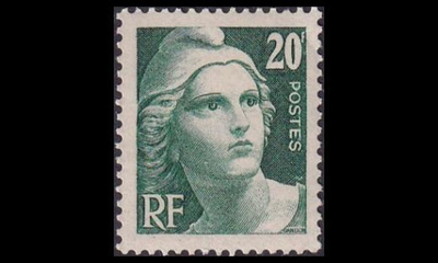 Ranska 701 ** Marianne 20 Fr (1945)