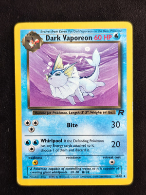 Pokemon Dark Vaporeon Team Rocket 45/82