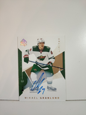 2019-20 SP Authentic Limited Autograph#76 Mikael Granlund AU