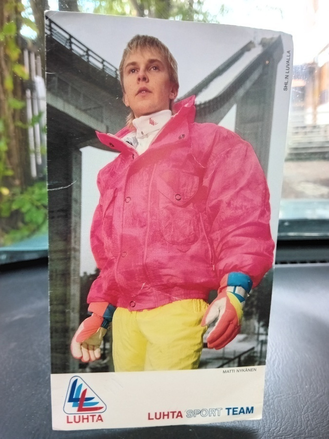 Mainoskortti Luhta Matti Nykänen  ( SIS POSTIKULU  )