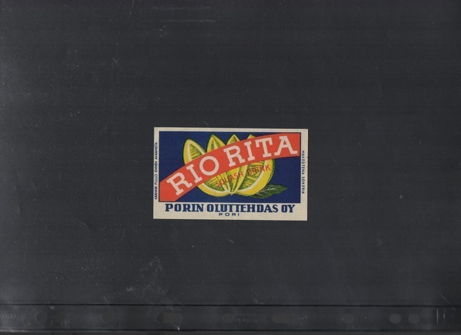 PORIN OLUTTEHDAS RIO RITA  Etiketti