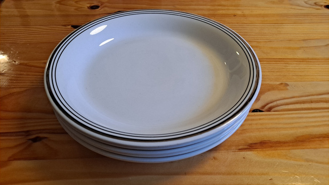 Arabia Platina 19.5 cm lautaset 6 kpl