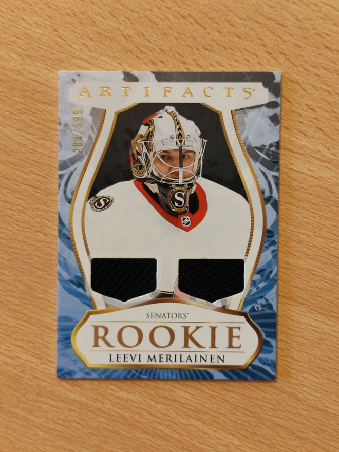 2023-24 Artifacts Leevi Merilainen Gold Material /599