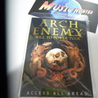 ARCH ENEMY WILL TO POWER TOUR 2017 BACKSTAGE PASSI . - pikkukuva 1