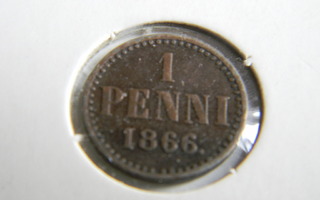 1 penni 1866