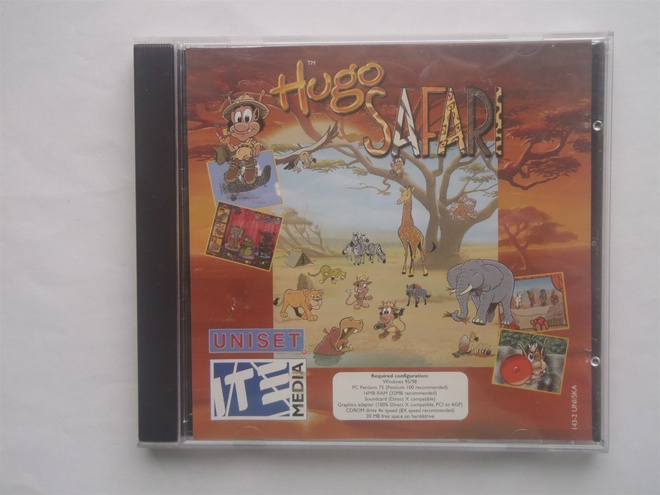HUGO - SAFARI . PC ( RETRO PC-peli )