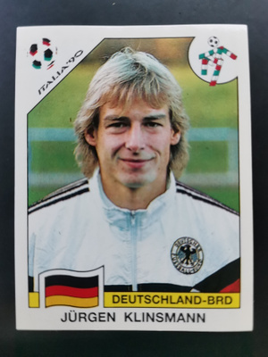 Panini World Cup 1990 #265 Jurgen Klinsmann