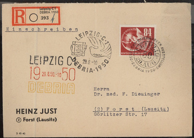 DDR Mi 260 R-kirje