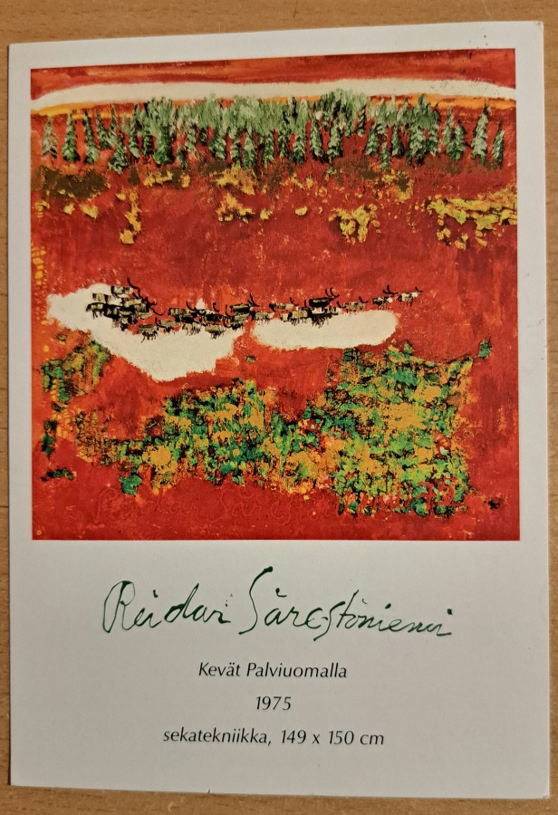 Reidar Särestöniemi:"Kevät Palviluomalla" kulkenut 1992