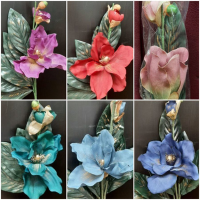 Koristekukkia magnolia kuusi väriä eri määriä