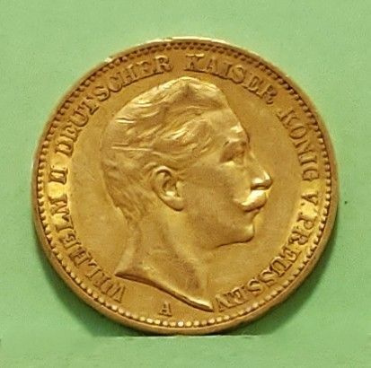 Saksa, 20 Mark 1898, aika hyvä kunto.