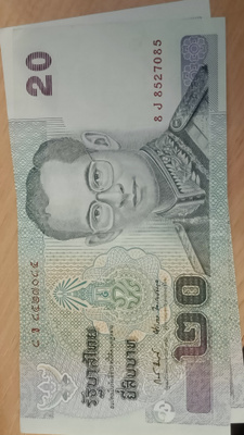 Thaimaa 2x20 Baht