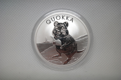 2020 1oz Quokka hopeakolikko