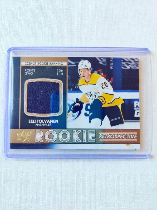 Eeli Tolvanen - 21-22 UD Rookie Retrospective Jersey