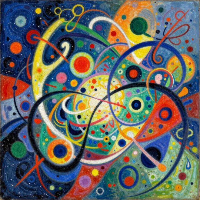 Uusi abstrakti alumiinitaulu 40 cm x 40 cm