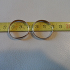 Korvarenkaat 25 x 4mm Hopea v.1999 - pikkukuva 3