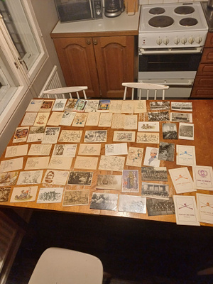 60 kpl Kenttäposti/ Sotilas aiheista korttia. Lähinnä kulken